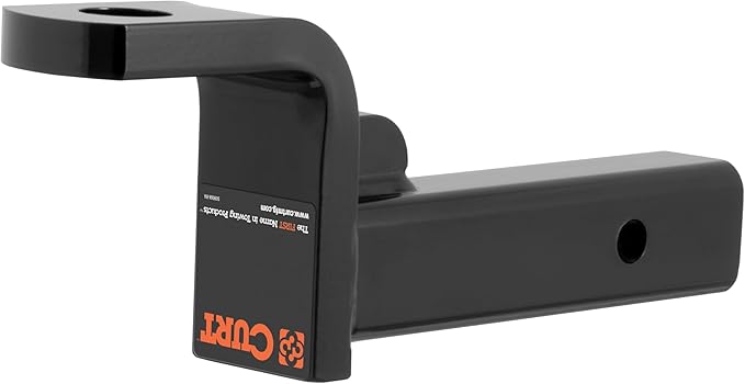 CURT 45311 Class 4 Trailer Hitch Ball Mount, Fits 2-Inch Receiver, 10,000 lbs, 1-1/4-Inch Hole, 4-Inch Drop, 2-3/4-Inch Rise