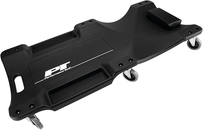 Performance Tool W85006 40-Inch Plastic Creeper with 6 Casters, Black
