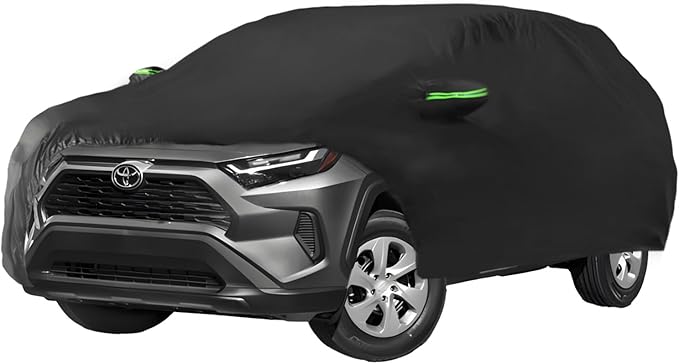 Proadsy Car Cover Compatible with RAV4 2019-2024 2025 2026 Windproof All Weather Waterproof Sun Rain UV Dust Snow Protection Outdoor Covers