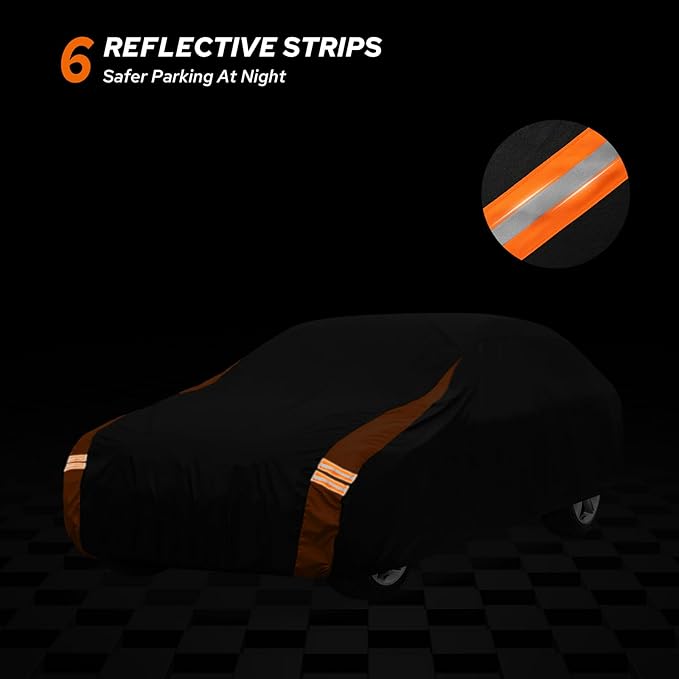 10-Layer for Chevy Corvette C3 Car Cover Waterproof All Weather for Automobiles, Outdoor Full Exterior Covers Soft Cotton Lining with Door Zipper, Fit for Corvette C3 1968-1982