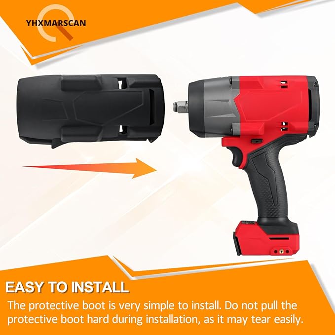 49-16-2967 Protective Boot for M18 Fuel 1/2 in High Torque Impact Wrench 2967-20 Protective Boot Compatible with Milwaukee for M18 2967-20 2967-21B 2967-21F 2967-22 Protective Boot