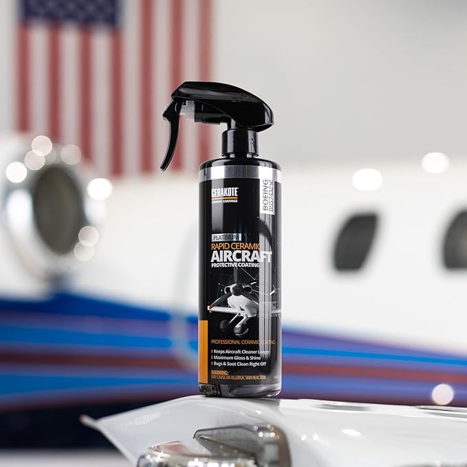 Cerakote Rapid Ceramic Aircraft Protective Coating (14 oz.) - Aviation Grade Ceramic Protection - Quick and Easy Application - Keep Aircraft Cleaner Longer