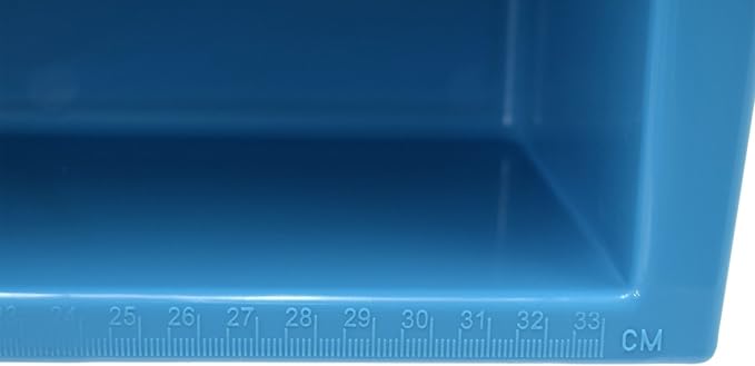 HAZET Tool Box 190L-1 I Open and Handy, Incl. Length Scale (Cm/Inch) on the Top, Stackable, Sturdy Aluminum Carrying Handle I Mobile Plastic Carrying Case