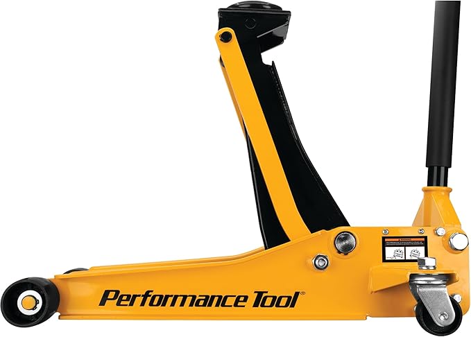 Performance Tool W1645 Professional Low-Profile Swiveling Floor Jack, 3.5-Ton Capacity, Lift Range 3-1/2-Inch to 20-1/2-Inch