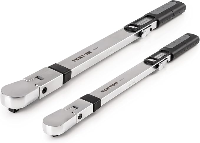 TEKTON 3/8, 1/2 Inch Drive 72-Tooth Split Beam Torque Wrench Set with Cases, 2-Piece (20-100 ft-lb, 40-250 ft-lb) | TRQ99902