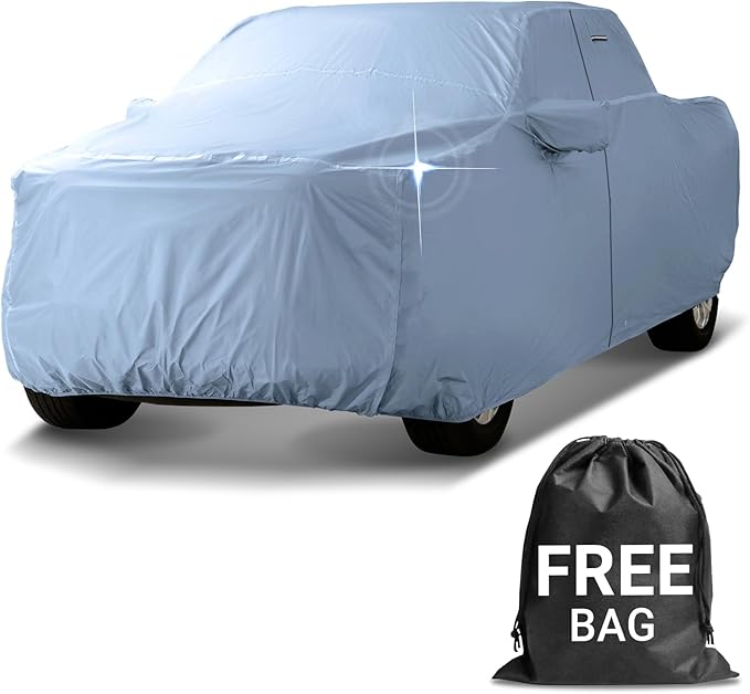 iCarCover 30-Layer Premium Truck Car Cover Waterproof All Weather | Rain Snow UV Sun Protection Full Car Covers | Tacoma, Frontier, Explorer, Ridgeline, Ranger, Colorado, Size T82 (See Size Chart)