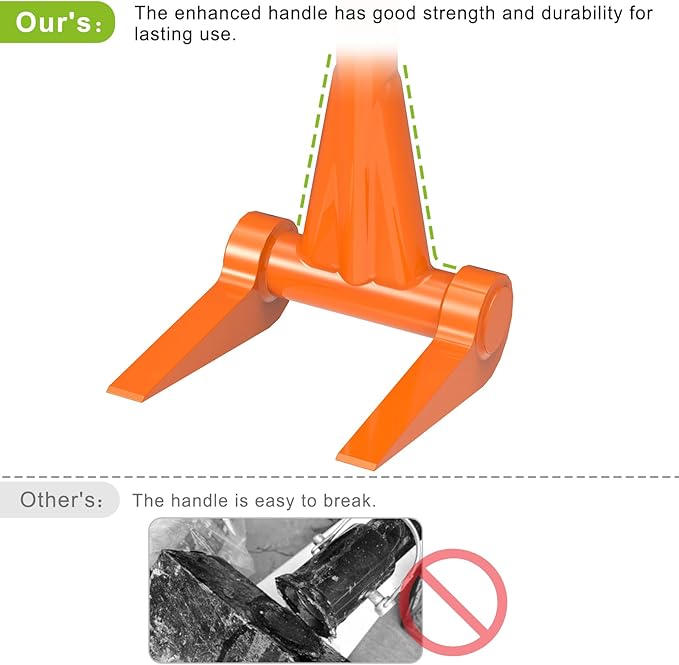 Pallet Buster 48" Thick 3mm Handle Deck Board Removal Tool, Fully Welded Pallet Tool Deck Pry Bar, All Steel Deck Removal Tool with Non-Slip Grip, One Piece Handle