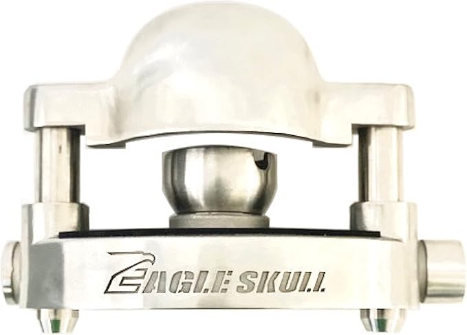 Eagle Skull Alarmed Stainless Steel Trailer Coupler Hitch Lock Alarm Camping Horse Boat Dump Cargo