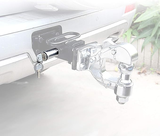 Torin 2 Pack Hitch Lock Pin with Keys,5/8 Inch Diameter Trailer Receiver Locking Pin for 2"/2.5" Receiver,ATRMT8026B