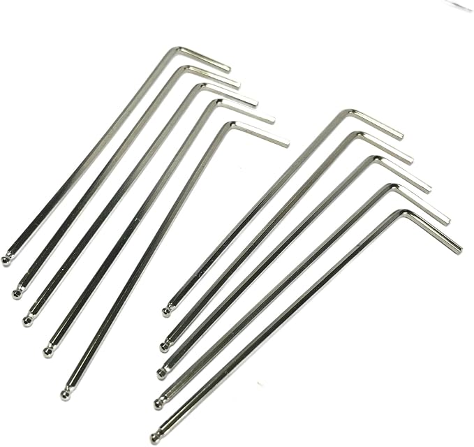 10pcs 2mm Ball End Allen Wrench sets,2mm Hex Key Wrench set,2mm ball end Hex Driver allen key Door Key L Shaped hex wrench set with Long Arm 95mm lengh.2mm ball end hex wrench