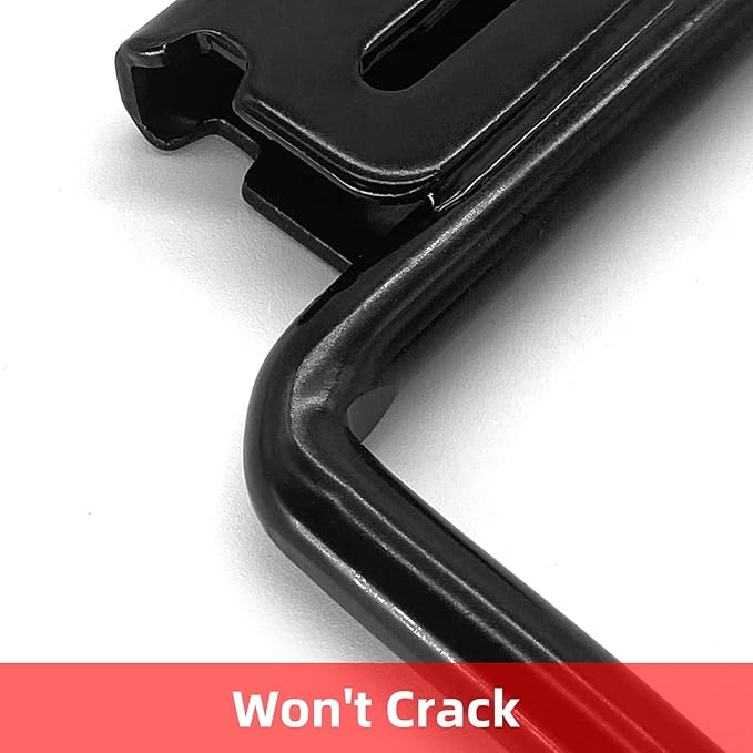 6PCS E Track J Hooks Heavy Duty E Track X Track Steel Hanger, Spring Fitting E Track Accessories for Enclosed Trailer, Cargo Van,Semi-Trucks Trailer,Black