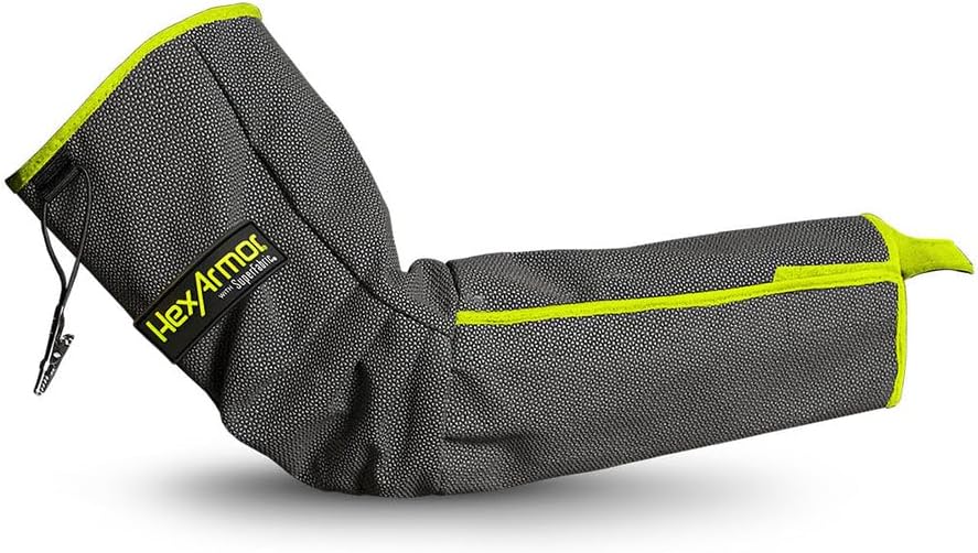 HexArmor 19” Protective Arm Sleeve AS019S, ANSI A7 Cut Resistance, SuperFabric Technology, Puncture and Abrasion Protection | Small