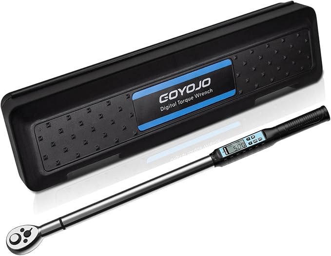 GOYOJO 3/4 Inch Digital Torque Wrench 11~369 ft-lb/15~500Nm, for Heavy Machinery, Construction Equipment & Industrial Assembly, with ±2% Accuracy, Vibration, Buzzer and LED Flash Notification