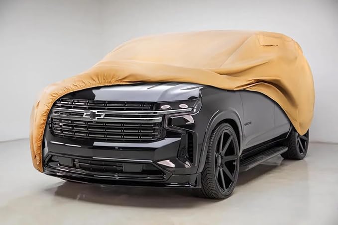 Heavy Duty Outdoor Car Cover Compatible with 2000-2026 Chevrolet Tahoe,Windproof All Weather Waterproof Sun Rain UV Dust Snow Protection Outdoor Car Covers