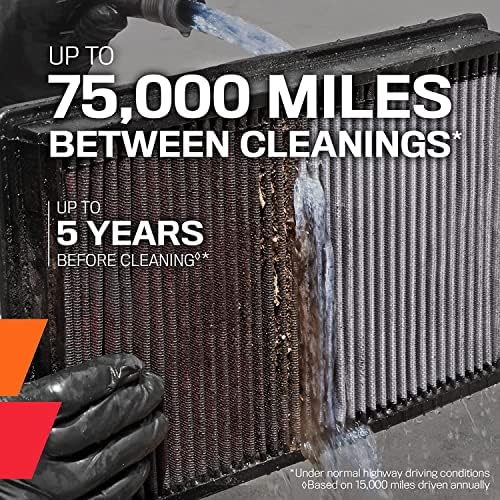 K&N High-Flow Original Lifetime Engine Air Filter: Increase Power: Premium, Washable: Compatible with 2013-2023 FORD/LINCOLN: Edge,Fusion, GT, Continental, MKX, MKZ,Nautilus, 33-5000