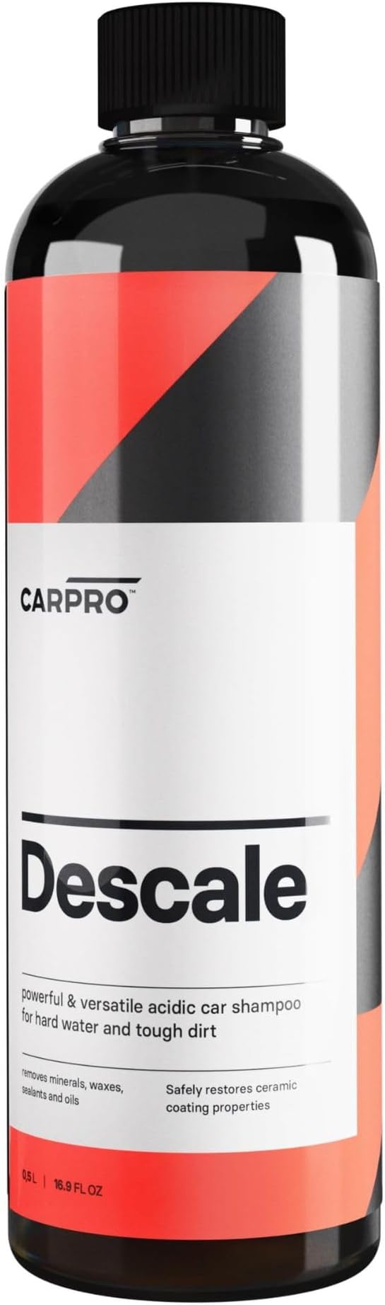 CARPRO Descale Acidic Car Shampoo Wash Concentrate, Removes Minerals, Waxes, Sealants & Oils - 500ml (17 fl oz)
