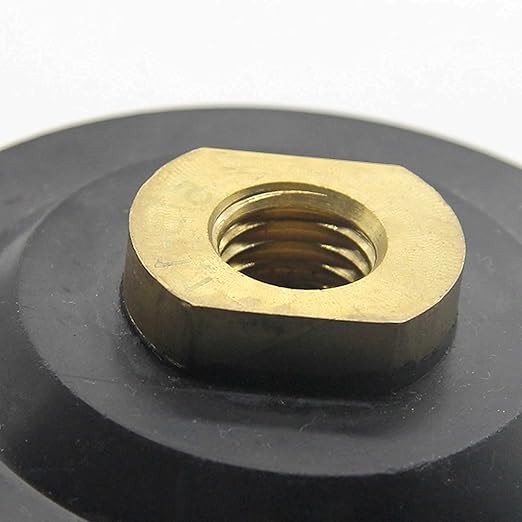 4 Inch Polishing Backing Pad Rubber Backer for Diamond Polishing Pad Holder Hook and Loop Connector 5/8"-11 Thread