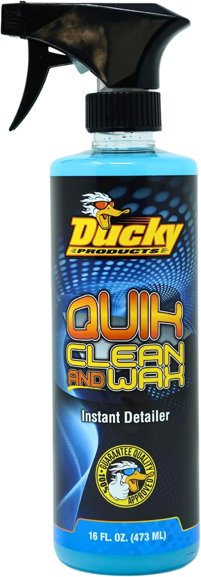 DUCKY PRODUCTS Quik Clean & Wax: Spray Cleaner for Car, Boat, Motorcycle & RV Exterior Detailing, 16 oz