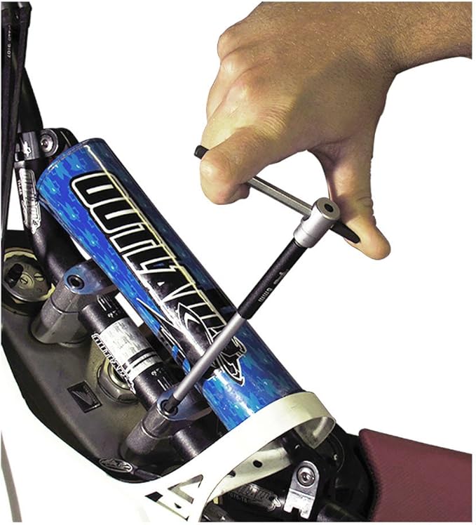 Pit Posse 8pc Metric T-Handle Hex Allen Key Wrench Tool Set - 3-Way Rotating Spinning Sleeve for Fast Spin Action - Includes Storage Rack - Made of High Carbon Steel - Auto Bike Moto Bicycle