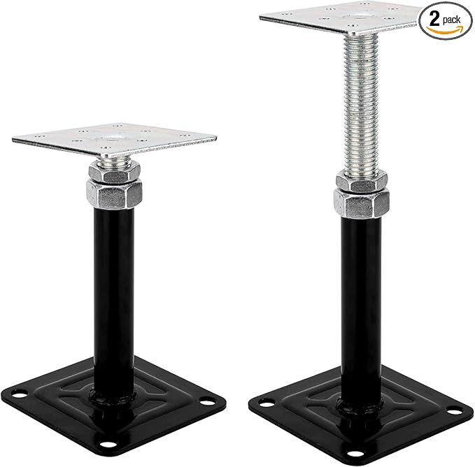 2-Pack Lift Supports,Adjust Supports,Level Supports,Floor Jacks,Adjustable House Jack for The Floor,Mini Screw Jack- Post 6" to 9".