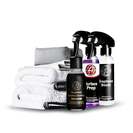 Adam's Advanced Graphene Ceramic Coating (Standard Kit) - 10H Graphene Coating for Auto Detailing, 9+ Years of Car Protection & Patented UV Technology