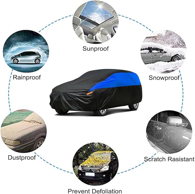 Honda Car Cover Custom Fit Honda HR-V Waterproof All Weather, Lightweight Full Exterior Cover for Automobiles Outdoor Sun UV Rain Dust Snow Wind Protection.