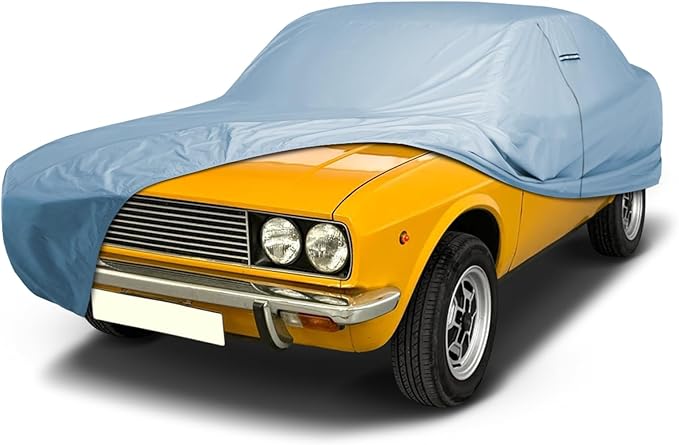 iCarCover Premium Car Cover for 1969-1985 Fia t 128 Heavy Duty Waterproof All-Weather Automobiles Custom Fit Indoor Outdoor UV Snow Protection Covers with Straps and Bag