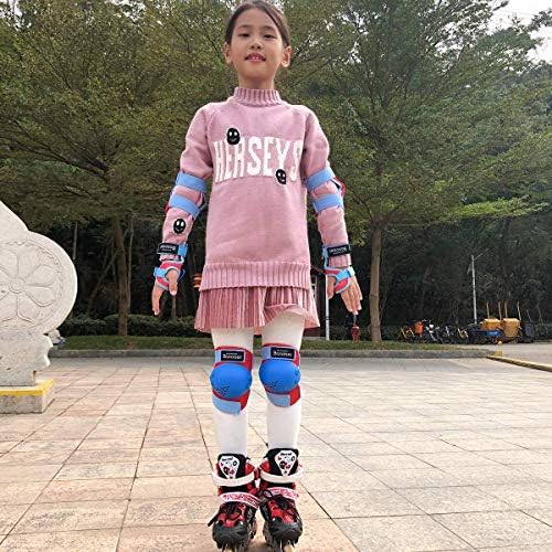 BOSONER Kids/Youth Knee Pad Elbow Pads for Roller Skates Cycling BMX Bike Skateboard Inline Rollerblading, Skating Skatings Scooter Riding Sports