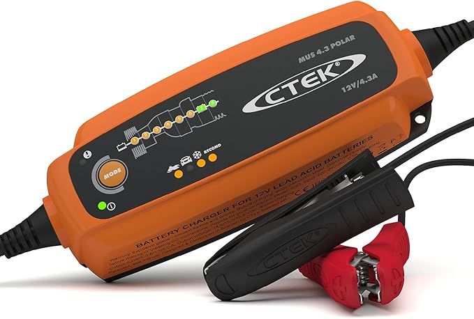 CTEK 56-958 MUS 4.3 Polar 12 Volt | Fully Automatic Extreme Climate 8 Step Battery Charger