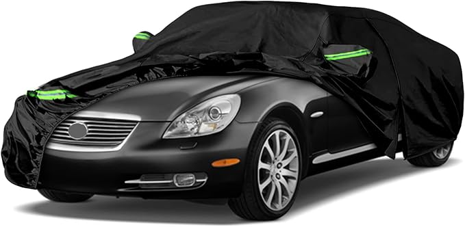 Waterproof Car Covers Replace for 2001-2010 Lexus SC430, 6 Layers All Weather Custom-fit Car Cover with Zipper Door & Windproof Bands for Snow Rain Dust Hail Protection (SC)