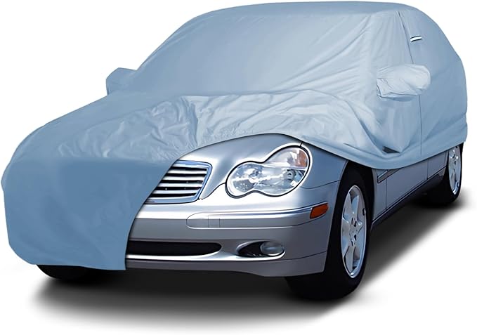 iCarCover Premium Car Cover for 2002-2005 Mercedes-Benz C-Class Wagon Heavy Duty Waterproof All-Weather Automobiles Custom Fit Indoor Outdoor UV Snow Protection Covers with Straps and Bag