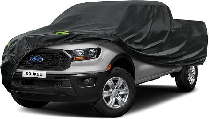 Kaugung Truck Cover Waterproof Custom Fit Ford Ranger (1998-2025), 7 Layers Heavyweight Pickup Car Cover Outdoor Indoor Sun UV Rain Snow Wind Protection.