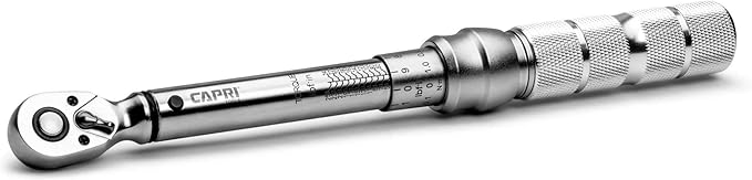 Capri Tools 50-250 Inch Pound Industrial Torque Wrench, 1/4" Drive
