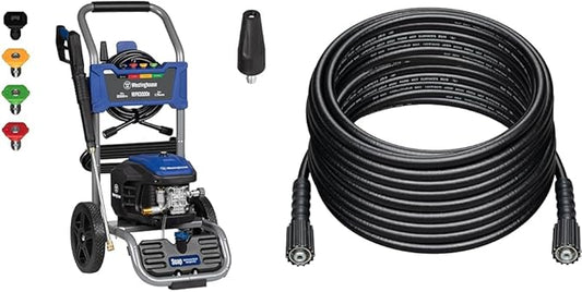 Westinghouse 3000 PSI 1.76 GPM Electric Pressure Washer Bundle with 50 ft Hose for Cars, Fences, Driveways, Homes, Patios, Furniture