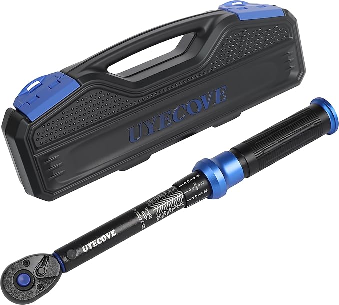 1/4-Inch Drive Click Torque Wrench, Dual-Direction Click Professional Torque Wrench 20-240IN.LB/27.12-325.44N.M, Dual Range Scales Graduated in IN.LB and N.M, Blue