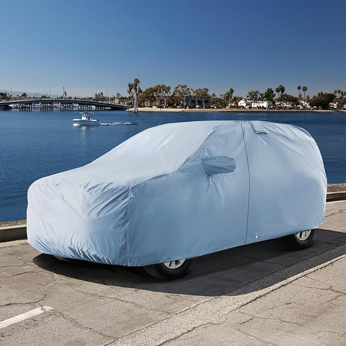 iCarCover Fits 2024-2026 Mazda CX-70 SUV Cover Automobiles Form-Fit Padded Full Exterior Waterproof Automobiles Protection Covers
