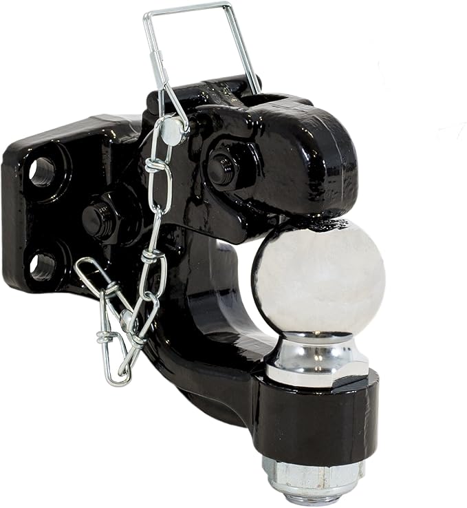 Buyers Products (10050) 8-Ton Combination Hitch with Mounting Kit, 2 Inch Ball , Black