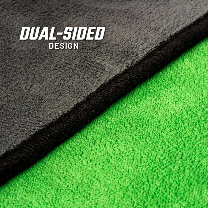 Slick Products Microfiber Towel 16 x 16 Inch – Extra Soft, Dual-Sided, Scratch-Free Cleaning & Drying Cloth for Cars, Trucks, Off-Road, and Home Use – Maximum Absorbency & Dust Pickup