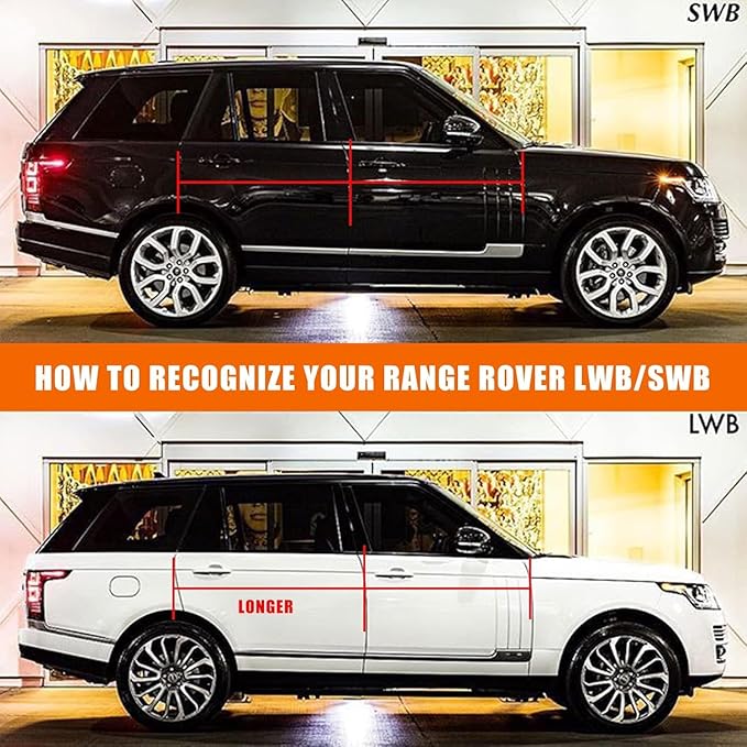 Waterproof Car Covers Replace for 2014-2025 Land Rover Range Rover LWB, 6 Layers Silver All Weather Car Cover with Zipper Door & Windproof Bands for Snow Rain Dust Hail Protection