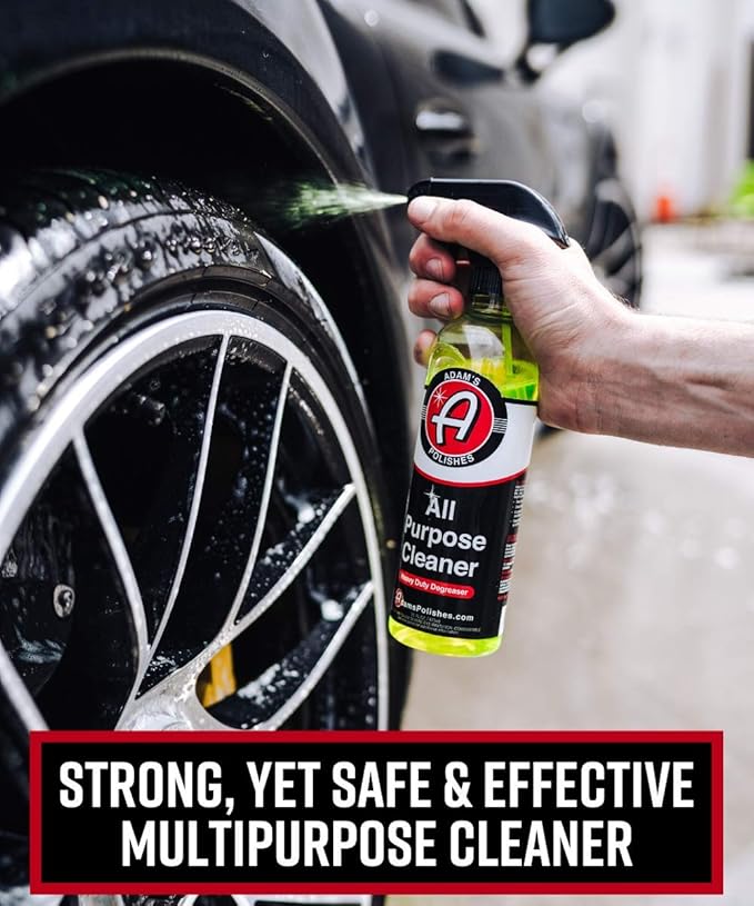 Adam's Polishes All Purpose Cleaner (16oz) - Professional Heavy Duty Industrial Cleaner & Degreaser | Cuts Heavy Grease & Tar | Car Detailing, Tire Cleaner, Engine Cleaner, Wheel Cleaner
