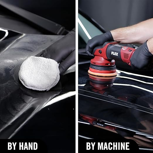 Turtle Wax Hybrid Solutions Ceramic Acrylic Black Car Polish and Wax, Car Scratch Remover & Car Paint Restorer for Black Cars, Deep Shine, Ceramic Coating Protection & Water Beading, 14 oz (Pack of 3)