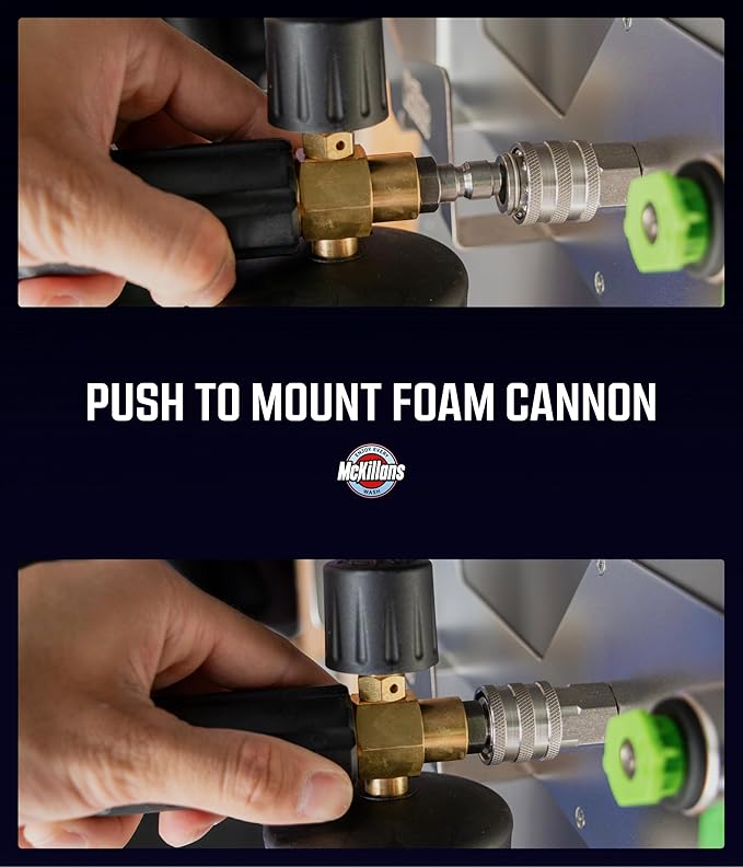McKillans® Stainless Wall Organizer PRO - Pressure Washer Gun & Foam Cannon Holder - Foam Cannon Wall Mount Quick Connect - Tip & Nozzle Holder - Wall Mounted Garage Organizer