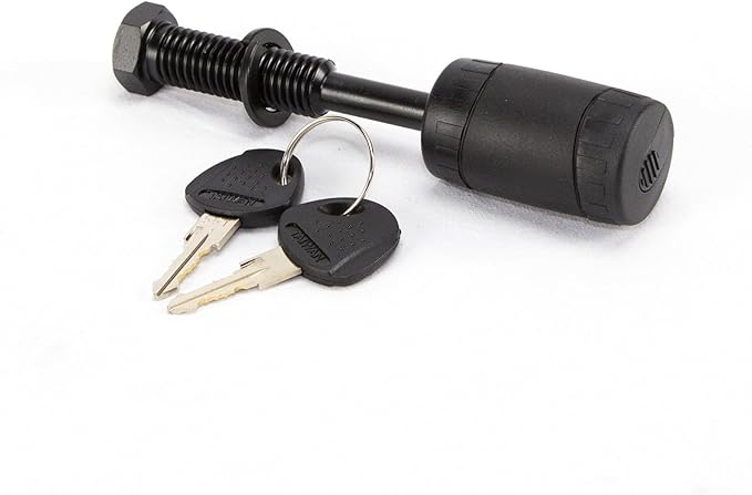 Advantage Heininger Threaded 1.25" & 2" Receiver Hitch Lock, Anti-Wobble, Weather Resistant, 1/2" Pin, Fits Class I-IV, Secure Bike Rack & Trailer, Easy Install, Compatible with Advantage SportsRack