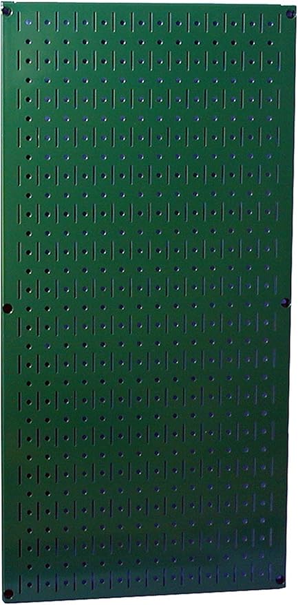 Wall Control Pegboard 32in x 16in Green Metal Pegboard Tool Board Panel
