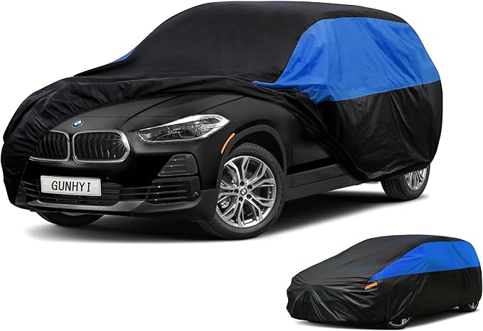 BMW Car Cover Custom Fit BMW X2 Waterproof All Weather, Lightweight Full Car Cover Outdoor Sun UV Rain Dust Snow Wind Protection.