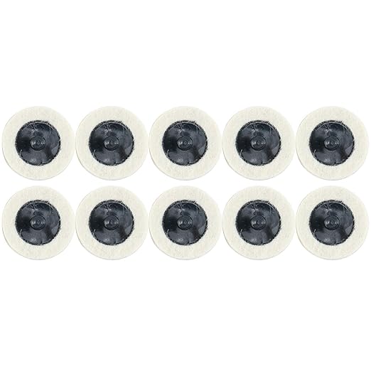 8MILELAKE Disc Buffing Polishing Wheel Pads 10pc fit for Roloc Style 2inches Polishing Wheel
