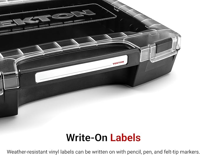 TEKTON 6-Drawer Rolling Stack with Shallow Tool Box (L-BOXX 1) and Organizer Bins | OLB99204
