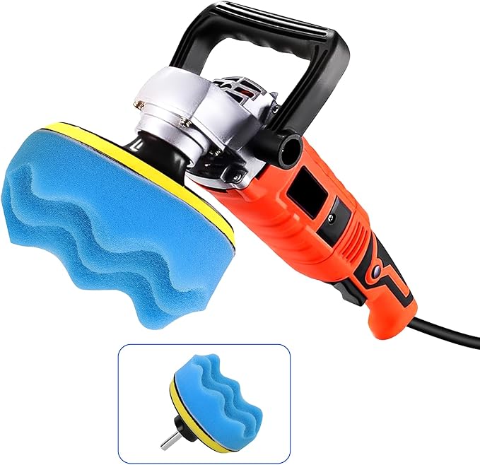 10Pcs 4 inch Car Polishing Pad Kit, Sponge and Wool Polishing Pad Set with M10 Drill Adapter, Car Buffer Polisher Drill Buffing Kit for Polishing,Waxing,Sealing Glaze