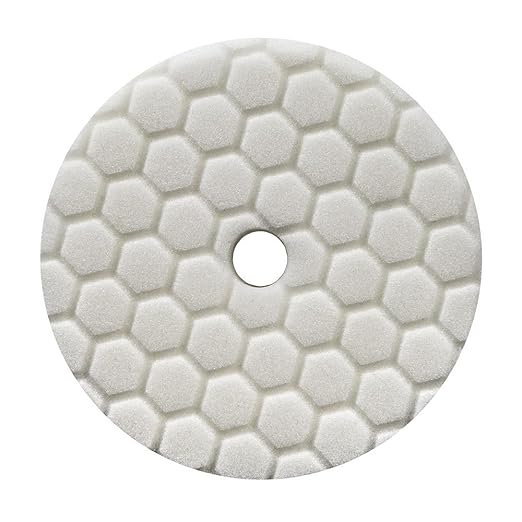 Chemical Guys BUFX114HEX6 Hex-Logic Quantum Light-Medium Polishing Pad, White (6.5 Inch Pad Made for 6 Inch Backing Plates)
