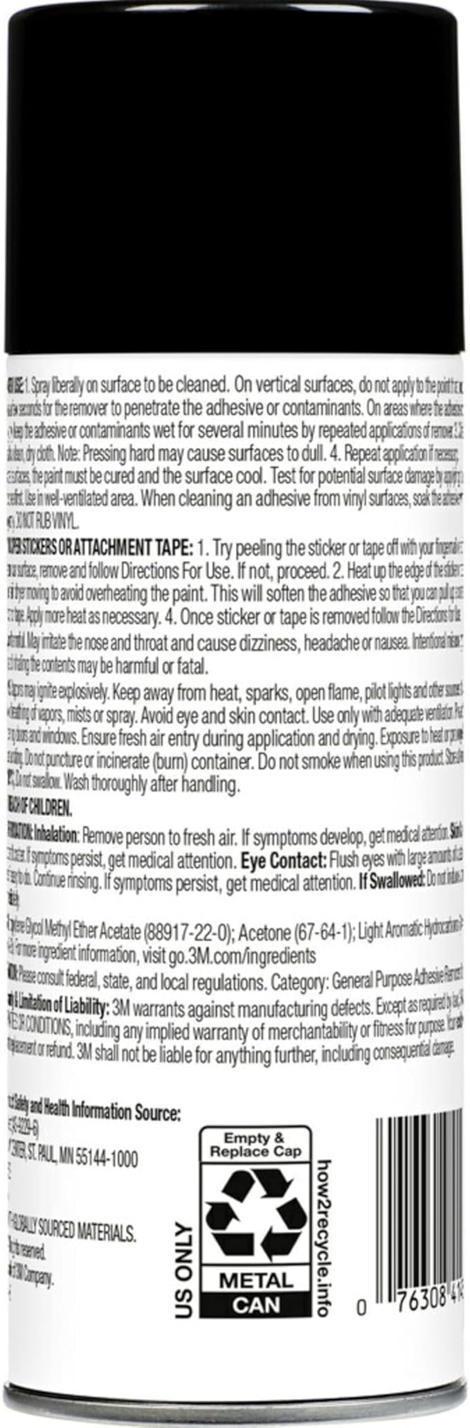 3M Adhesive Remover, 12 oz., Quickly Remove Adhesive, Attachment Tape, Tar, Wax & Adhesive Residue, Low VOC <20%, No Residue Left Behind, Easy-to-Use Formula, Also Works on Glass & Vinyl (03618VOC20)